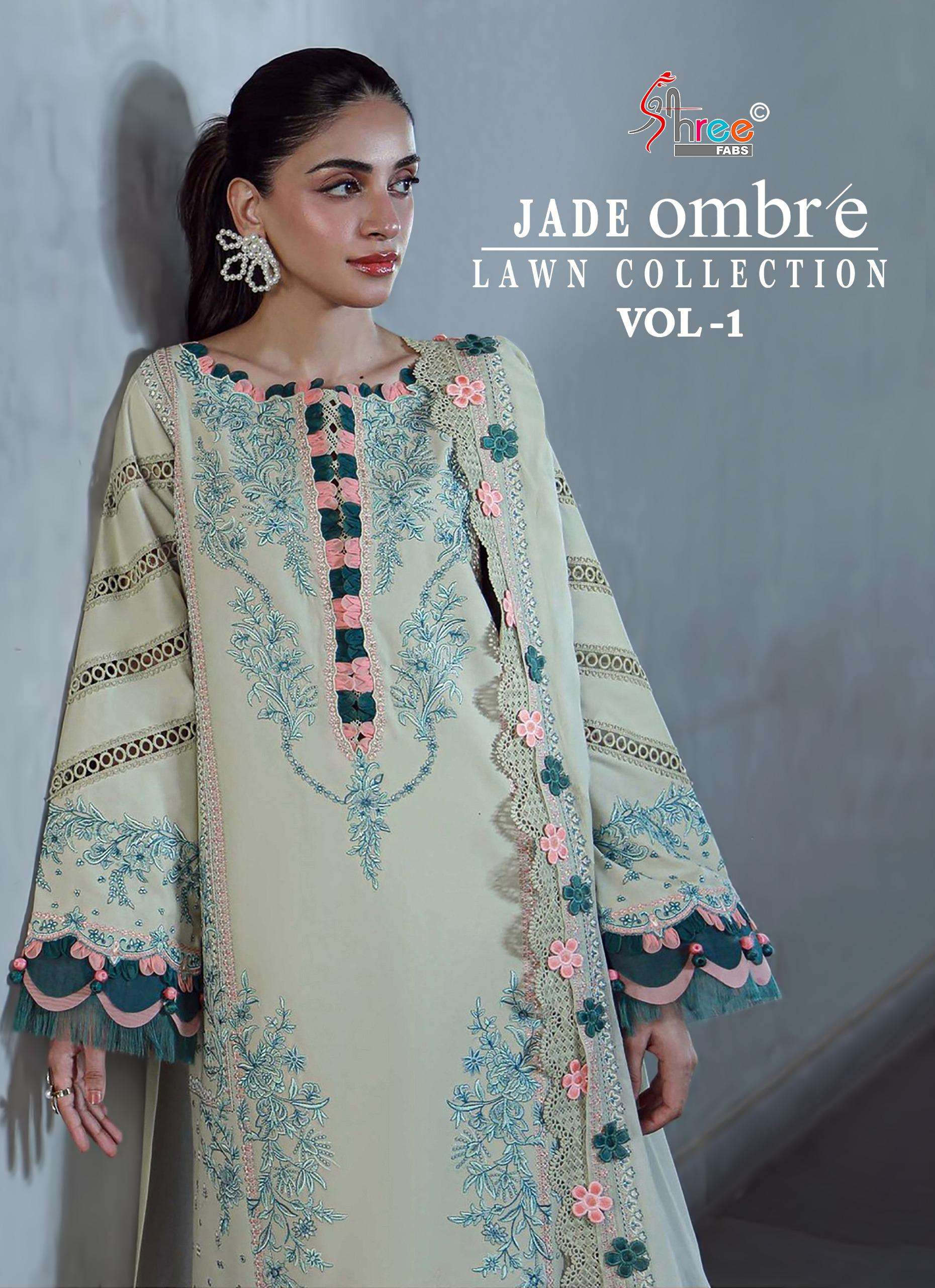 JADE OMBRE lawn collection vol-1 SHREE